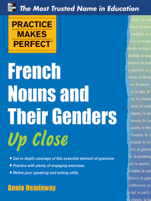 Title details for French Nouns and Their Genders Up Close by Annie Heminway - Available